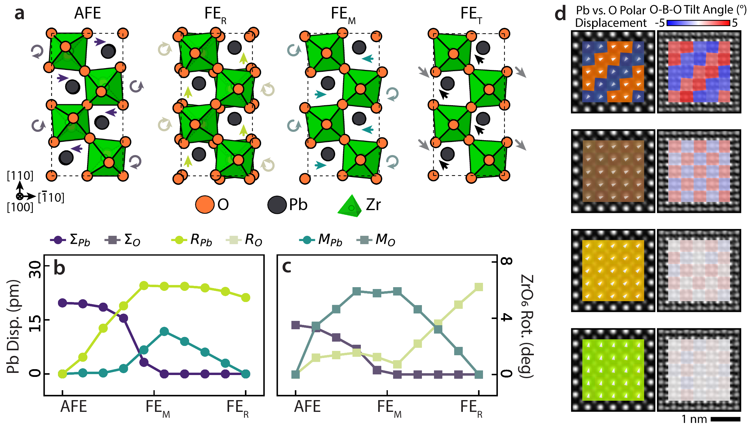 Field-Driven Multistep AFE–FE Transition in PZO
